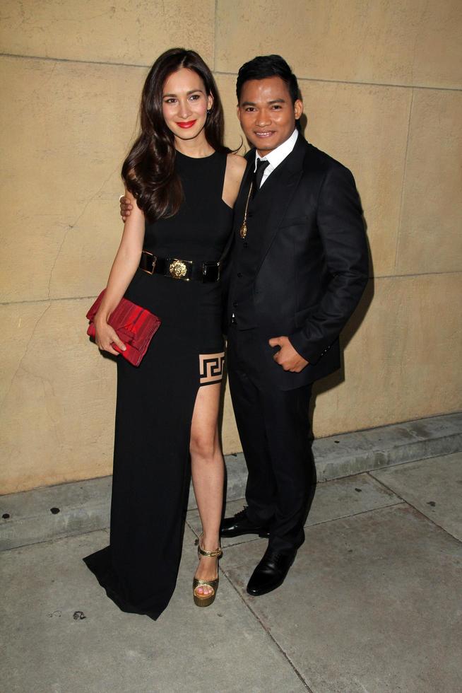 LOS ANGELES, MAY 6 - Celina Jade, Tony Jaa at the Skin Trade Los Angeles Premiere at the Egyptian Theater on May 6, 2015 in Los Angeles, CA photo