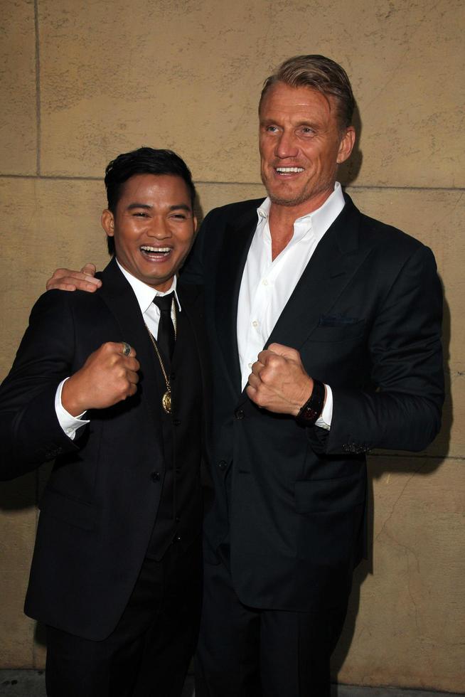 LOS ANGELES, MAY 6 - Tony Jaa, Dolph Lundgren at the Skin Trade Los Angeles Premiere at the Egyptian Theater on May 6, 2015 in Los Angeles, CA photo