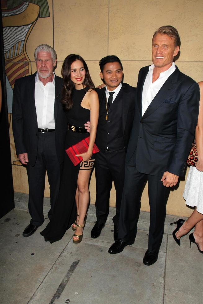 LOS ANGELES, MAY 6 - Ron Perlman, Celina Jade, Tony Jaa, Dolph Lundgren at the Skin Trade Los Angeles Premiere at the Egyptian Theater on May 6, 2015 in Los Angeles, CA photo
