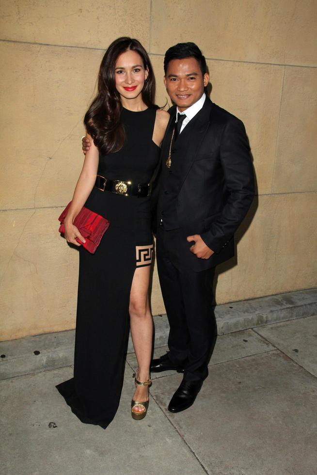 LOS ANGELES, MAY 6 - Celina Jade, Tony Jaa at the Skin Trade Los Angeles Premiere at the Egyptian Theater on May 6, 2015 in Los Angeles, CA photo