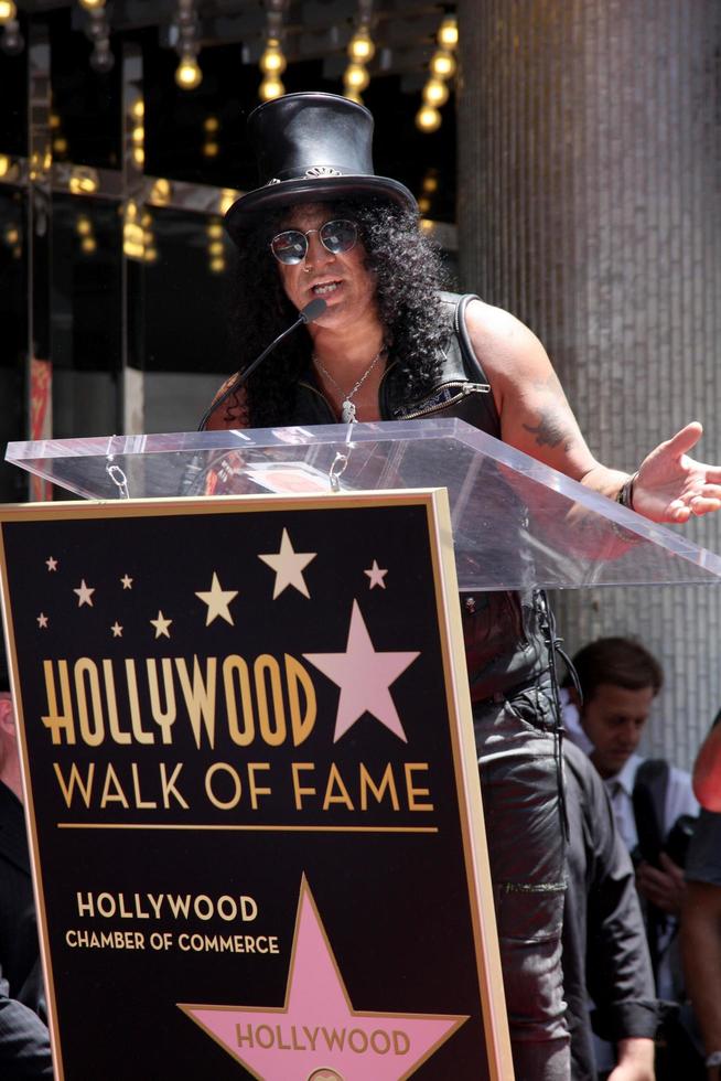 LOS ANGELES, JUL 9 - Slash at the Hollywood Walk of Fame Ceremony for Slash at Hard Rock Cafe at Hollywood and Highland on July 9, 2012 in Los Angeles, CA photo