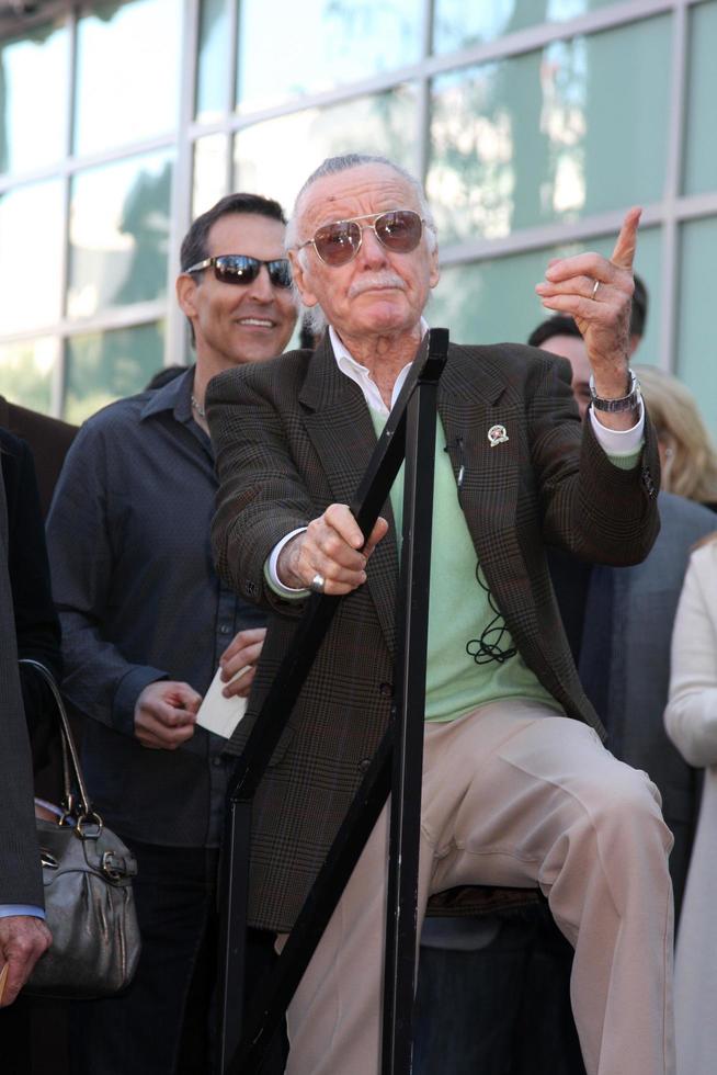LOS ANGELES, JAN 14 - Stan Lee at the ceremony for Stan Lee as he receives his star on the Hollywood Walk of Fame at Hollywood Walk of Fame on January 14, 2011 in Los Angeles, CA photo