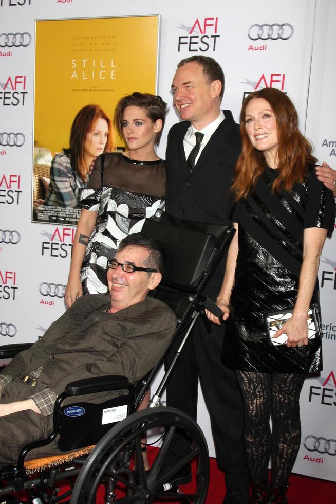 LOS ANGELES, NOV 12 - Kristen Stewart, Richard Glatzer, Wash Westmoreland, Julianne Moore at the Still Alice Special Screening at AFI Film Festival at the Dolby Theater on November 12, 2014 in Los Angeles, CA photo