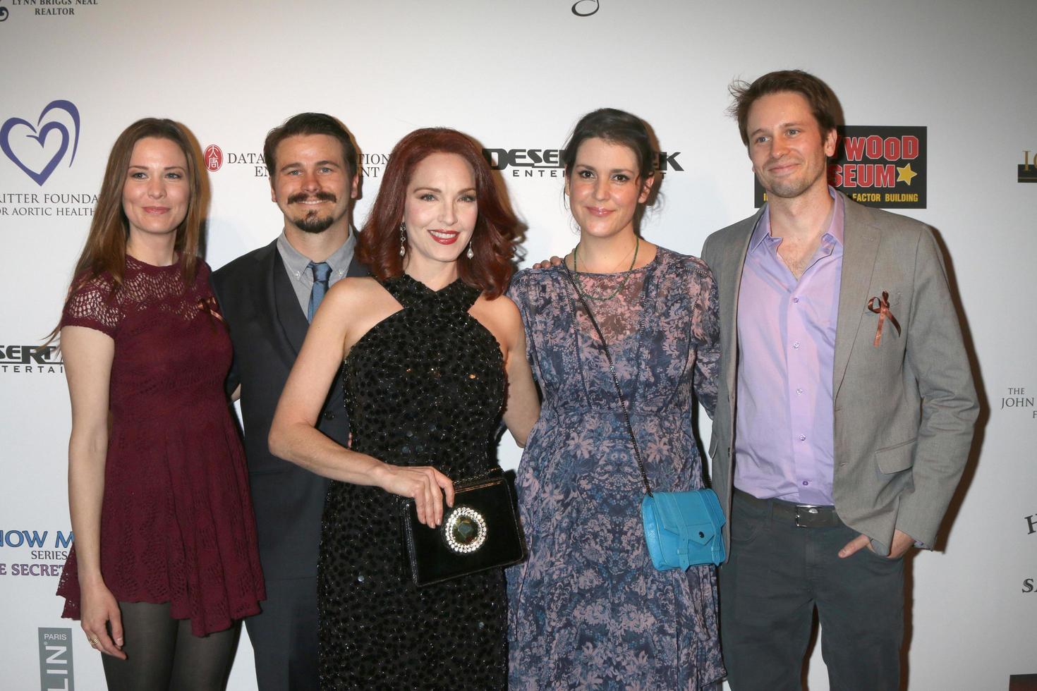LOS ANGELES, FEB 28 - Carly Ritter, Jason Ritter, Amy Yasbeck, Melanie Lynskey, Tyler Ritter at the Style Hollywood Viewing Party 2016 at the Hollywood Museum on February 28, 2016 in Los Angeles, CA photo