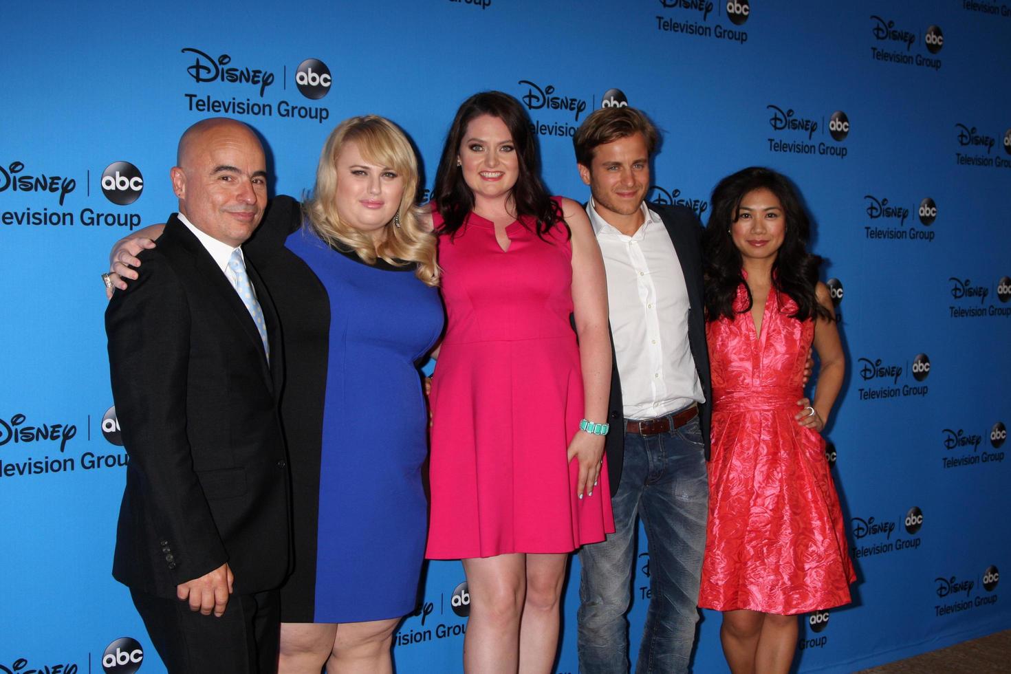 LOS ANGELES, AUG 4 - Ex Producer, Rebel Wilson, Lauren Ash, Kevin Bishop, Liza Lapira arrives at the ABC Summer 2013 TCA Party at the Beverly Hilton Hotel on August 4, 2013 in Beverly Hills, CA photo