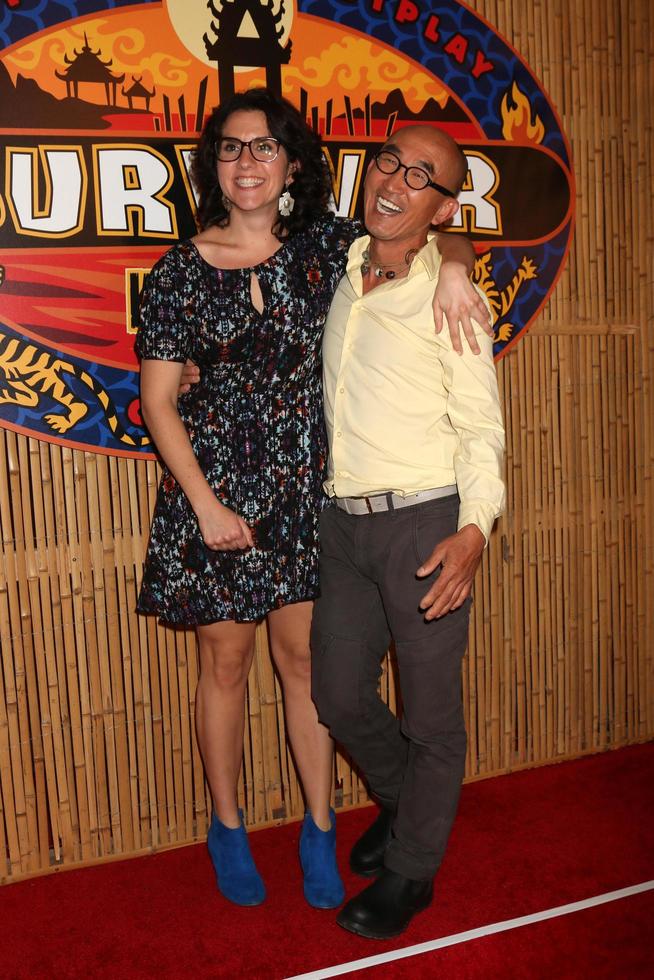 LOS ANGELES, MAY 18 - Aubry Bracco, Tai Trang at the Survivor - Kaoh Rong Finale at the CBS Radford on May 18, 2016 in Studio City, CA photo