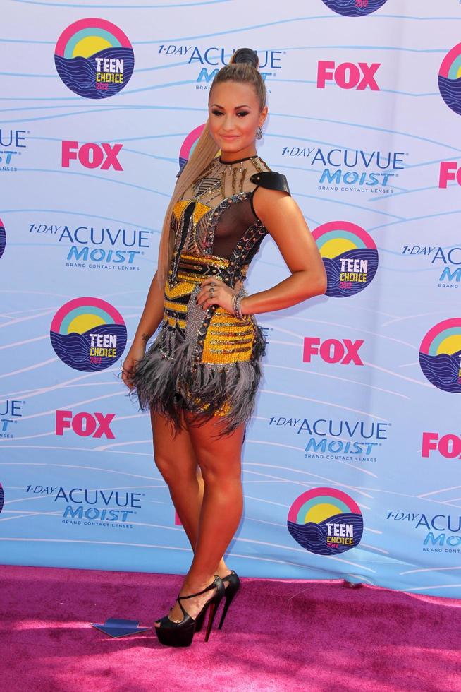 LOS ANGELES, JUL 22 - Demi Lovato arriving at the 2012 Teen Choice Awards at Gibson Ampitheatre on July 22, 2012 in Los Angeles, CA photo