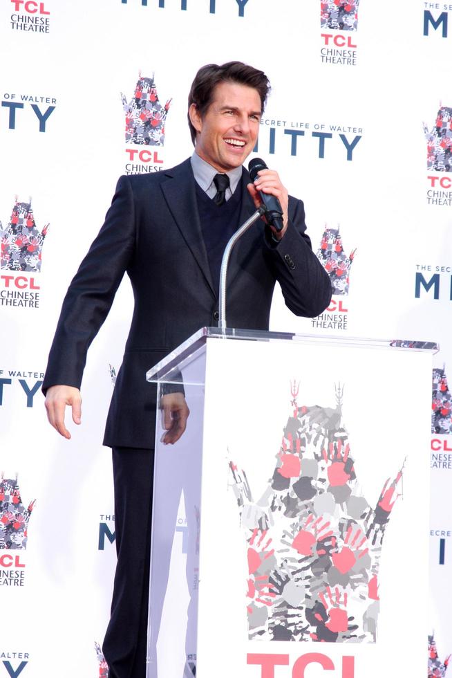 LOS ANGELES, DEC 3 - Tom Cruise at the Ben Stiller Handprint and Footprint Ceremony at Dolby Theater on December 3, 2013 in Los Angeles, CA photo