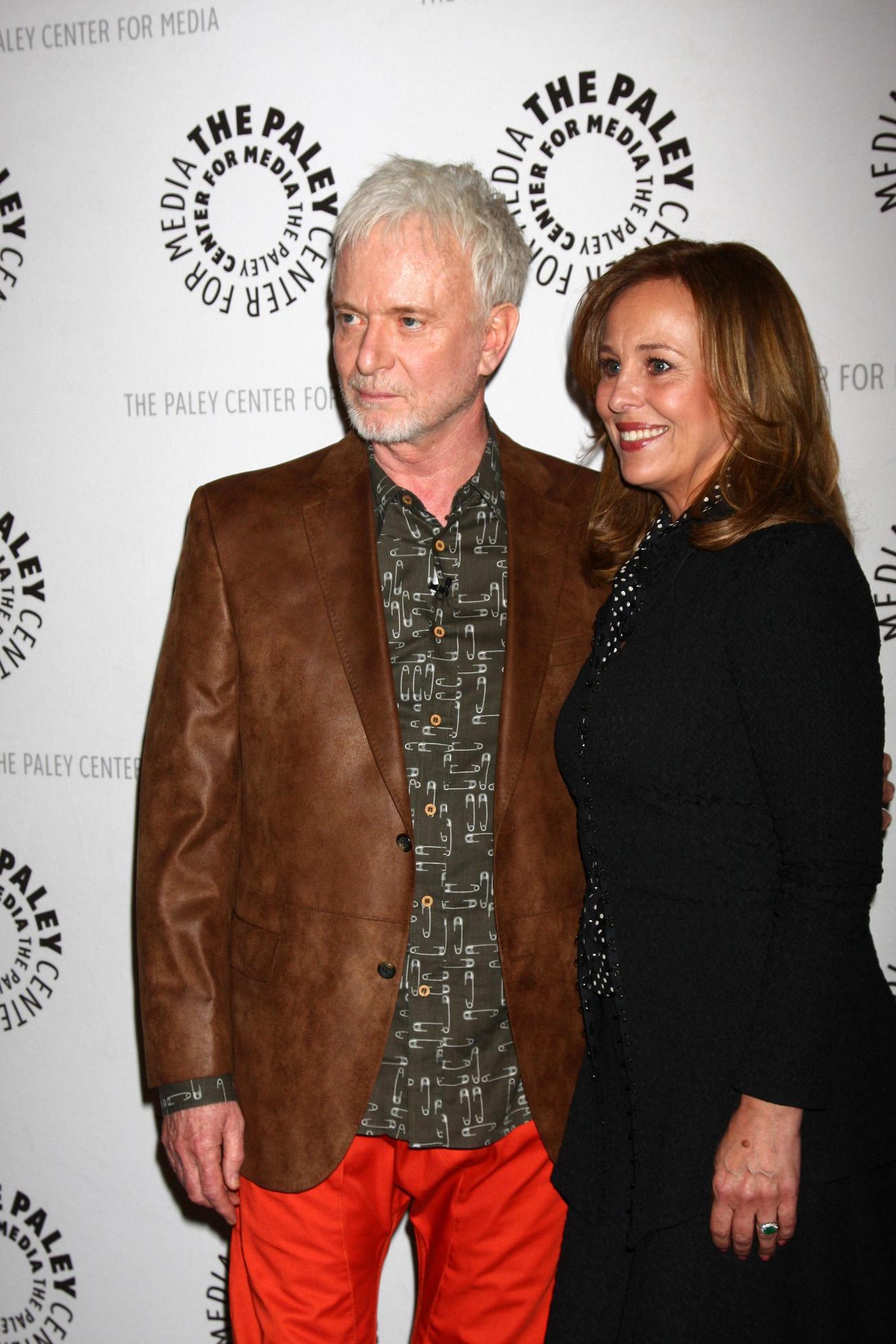 LOS ANGELES, APR 12 Tony Geary, Genie Francis arrives at the General