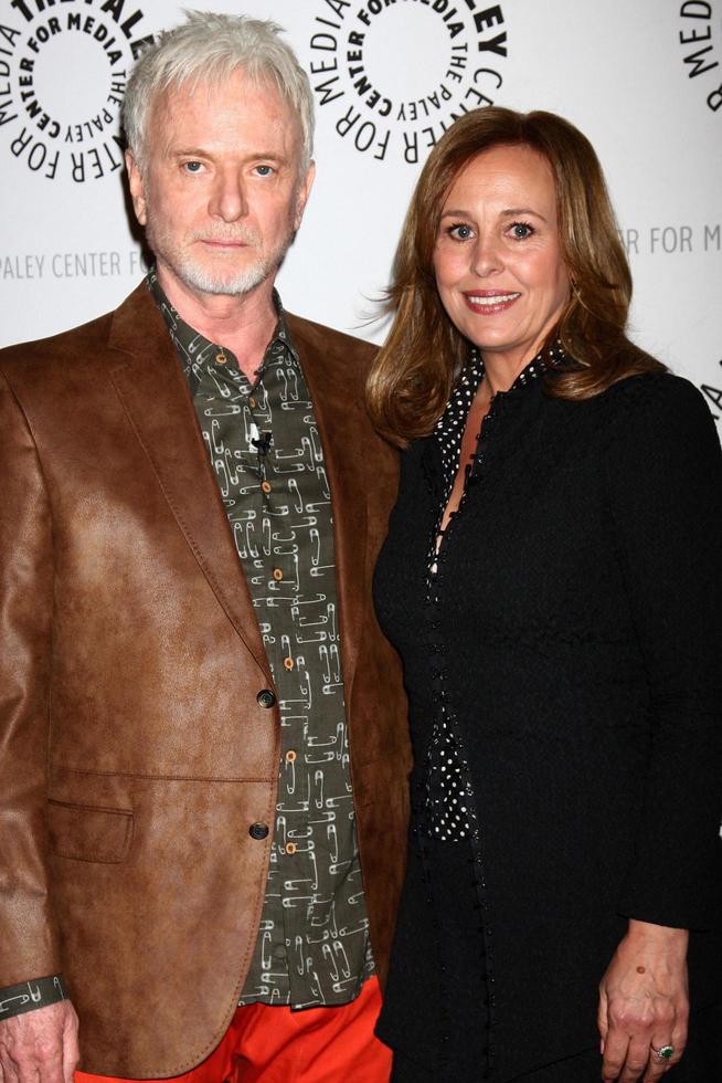 LOS ANGELES, APR 12 - Tony Geary, Genie Francis arrives at the General Hospital Celebrates 50 Years, Paley at the Paley Center For Media on April 12, 2013 in Beverly Hills, CA photo