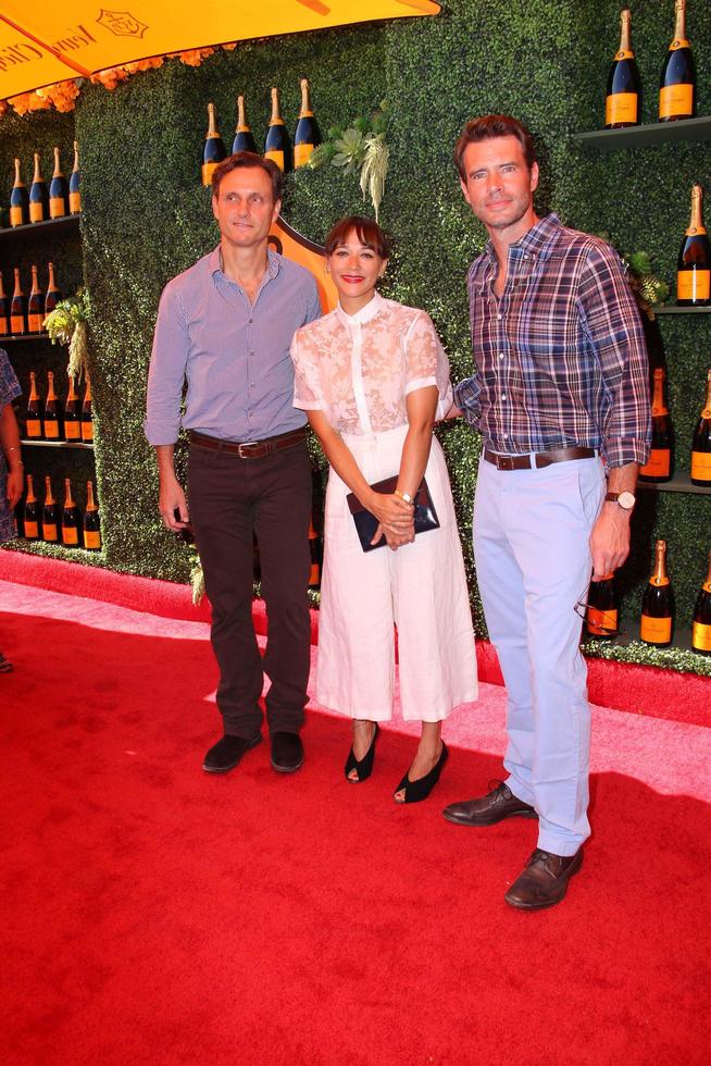 LOS ANGELES, OCT 11 - Tony Goldwyn, Rashida Jones, Scott Foley at the Fifth-Annual Veuve Clicquot Polo Classic at Will Rogers State Historic Park on October 11, 2014 in Pacific Palisades, CA photo