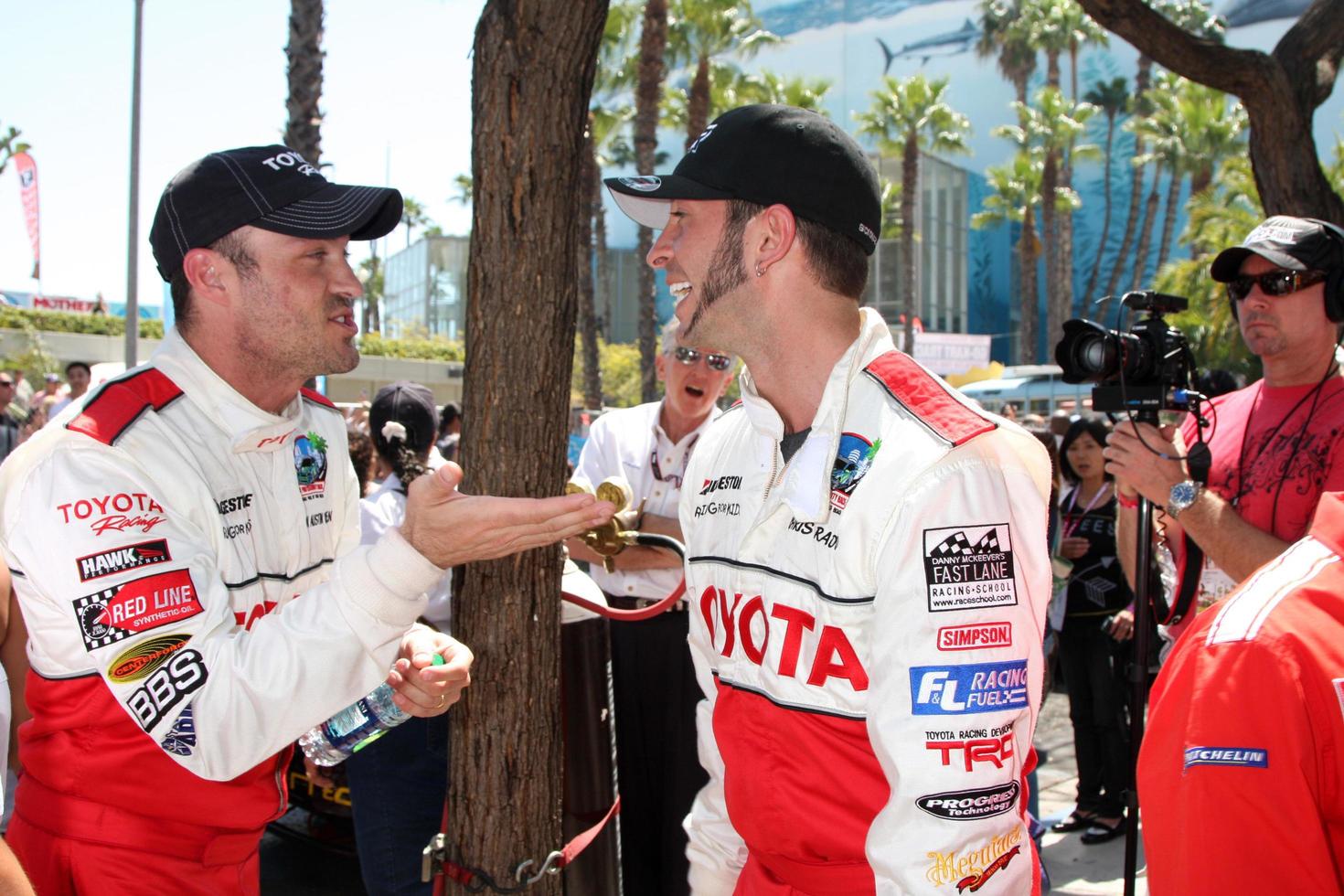LOS ANGELES, APR 16 - Brian Austin Green, Chris Rado at the Toyota Grand Prix Pro Celeb Race at Toyota Grand Prix Track on April 16, 2011 in Long Beach, CA photo