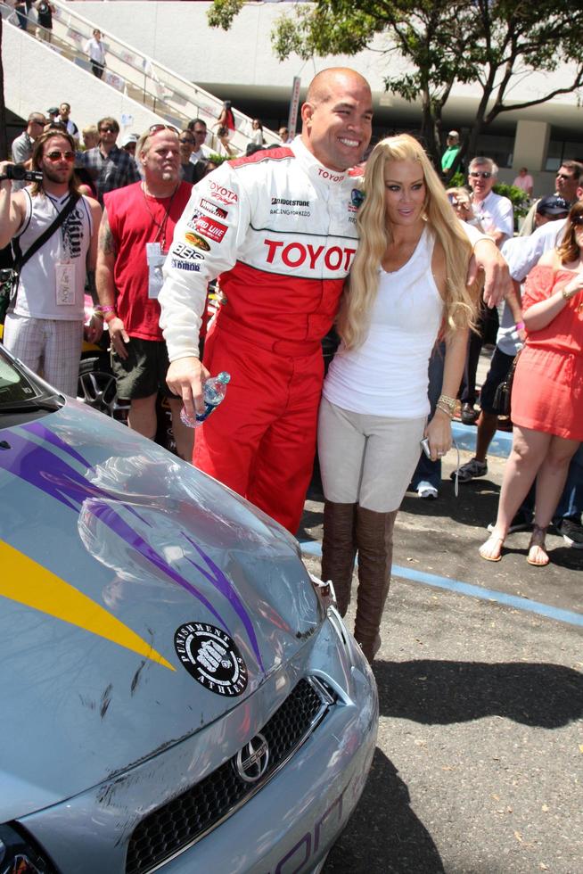 LOS ANGELES, APR 16 - Tito Ortiz, Jenna Jameson at the Toyota Grand Prix Pro Celeb Race at Toyota Grand Prix Track on April 16, 2011 in Long Beach, CA photo