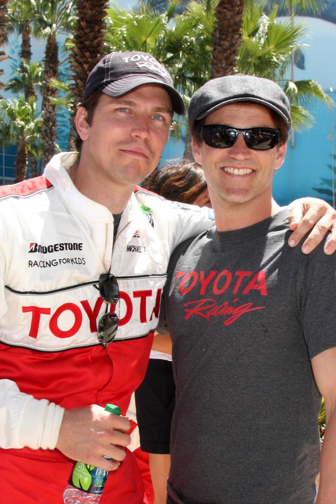 LOS ANGELES, APR 16 - Michael Trucco, Stephen Moyer at the Toyota Grand Prix Pro Celeb Race at Toyota Grand Prix Track on April 16, 2011 in Long Beach, CA photo