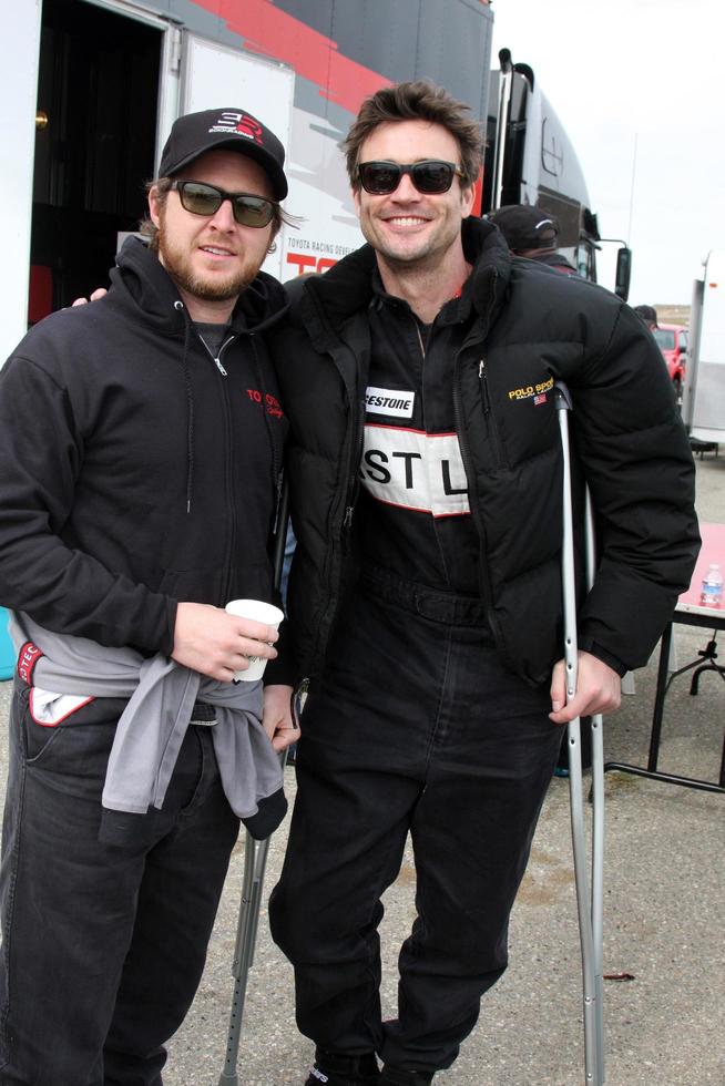 LOS ANGELES, MAR 19 - AJ Buckley, Daniel Goddard at the Toyota Pro Celebrity Race Training Session at Willow Springs Speedway on March 19, 2011 in Rosamond, CA photo