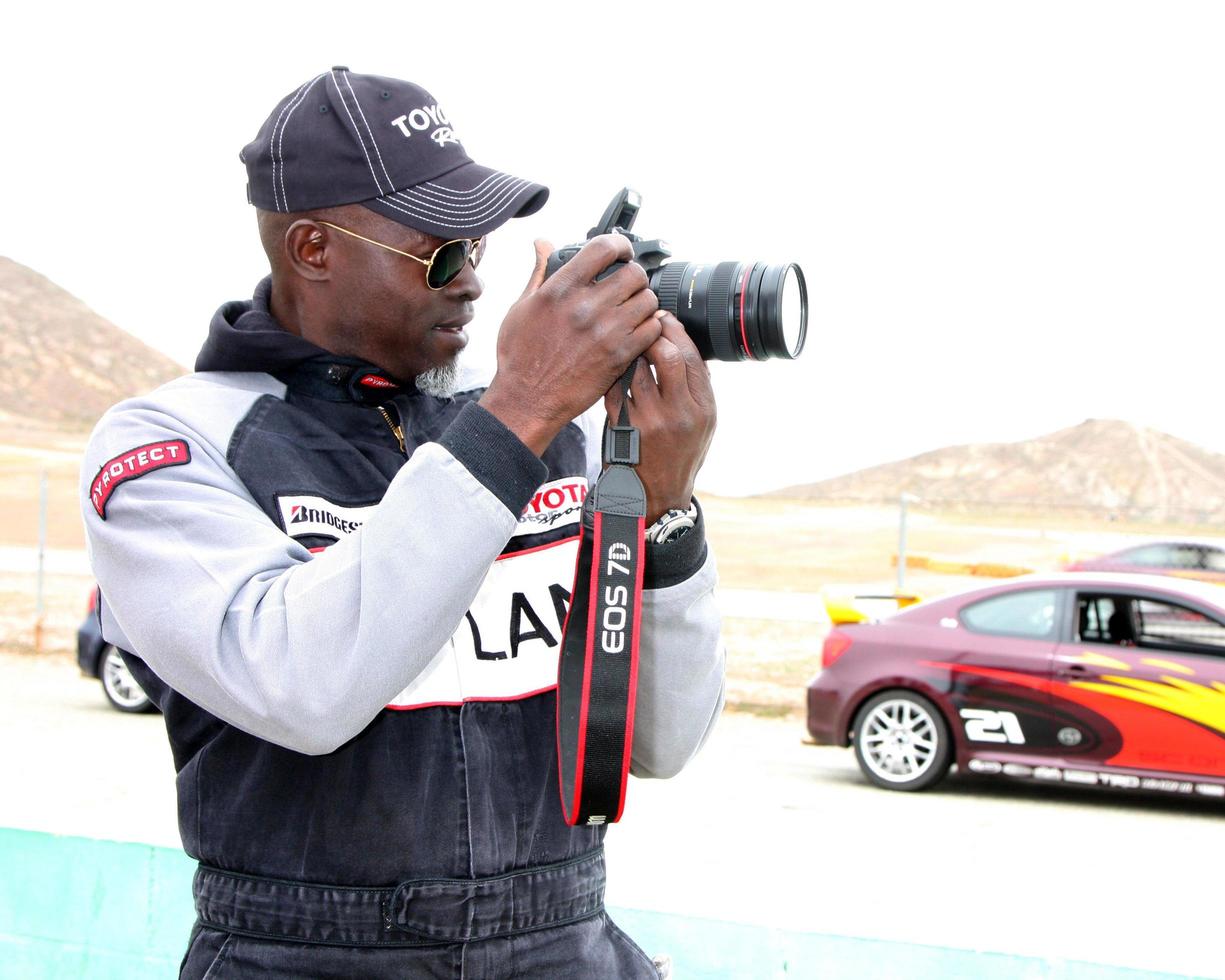 LOS ANGELES, MAR 19 - Djimon Hounsou at the Toyota Pro Celebrity Race Training Session at Willow Springs Speedway on March 19, 2011 in Rosamond, CA photo
