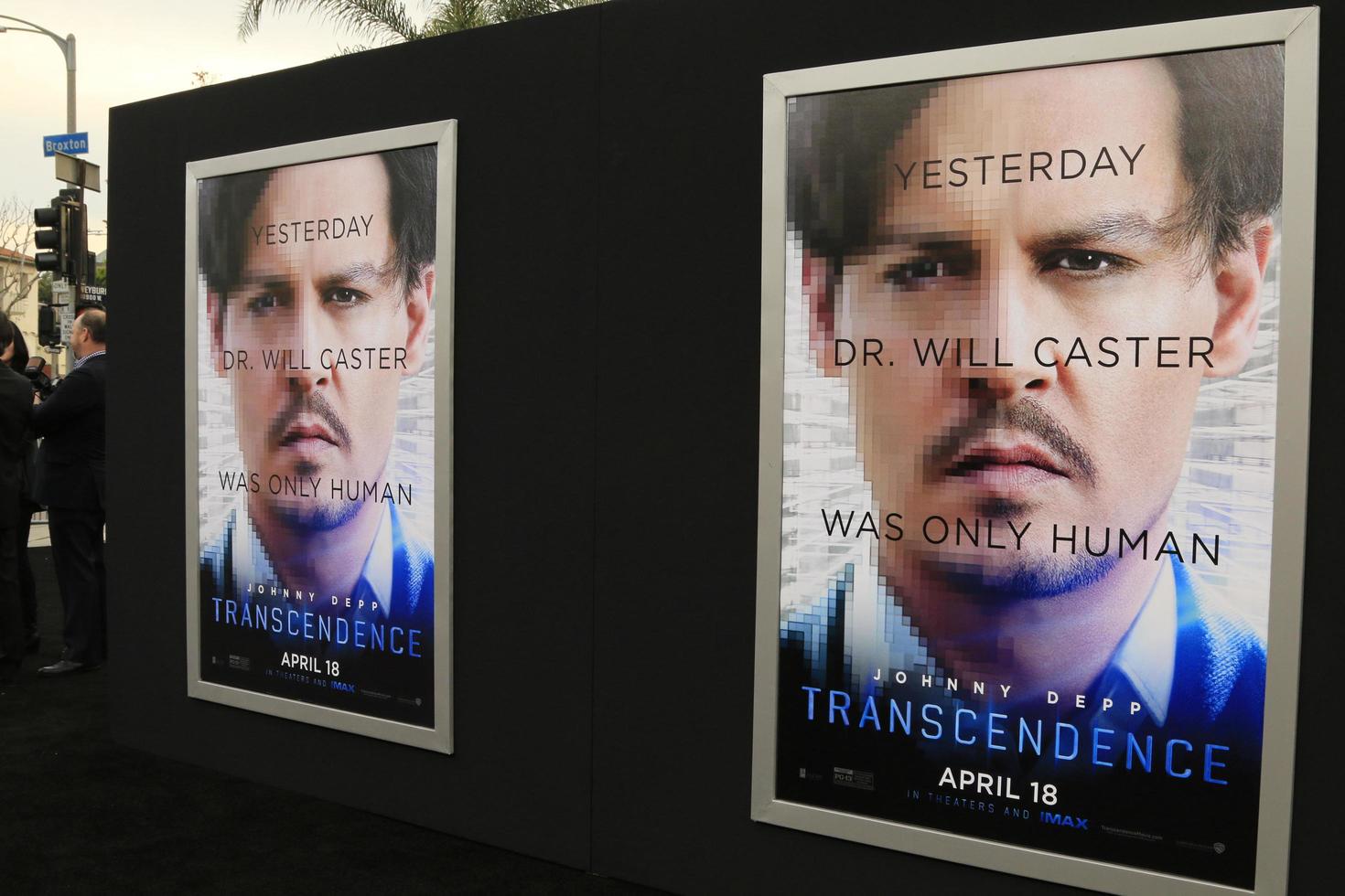 LOS ANGELES, APR 10 - Transcendence Poster at the Transcendence Premiere at Village Theater on April 10, 2014 in Westwood, CA photo