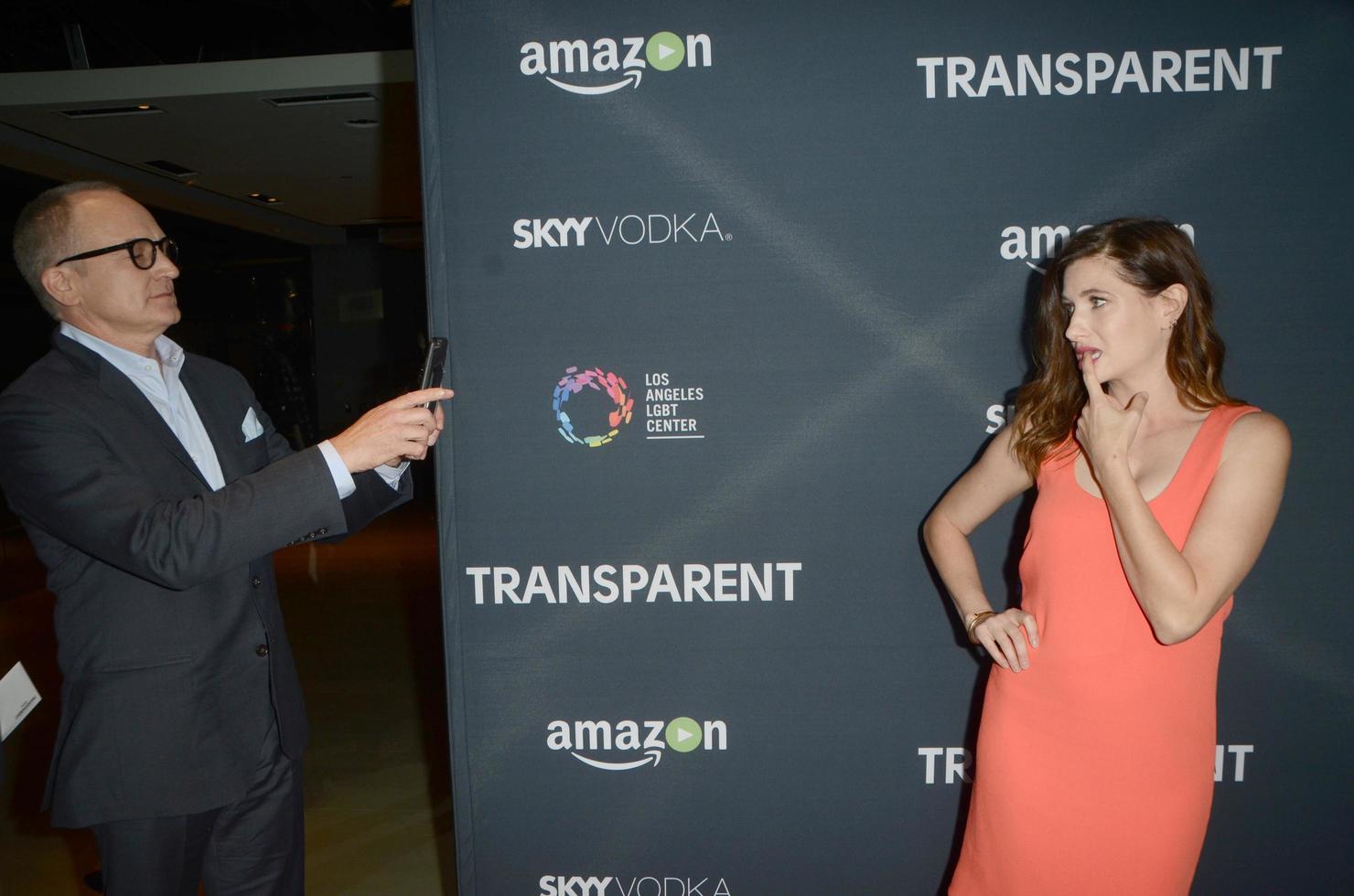 LOS ANGELES, NOV 9 - Bradley Whitford, Kathryn Hahn at the Transparent Season Two Red Carpet Premiere at the Pacific Design Center on November 9, 2015 in West Hollywood, CA photo