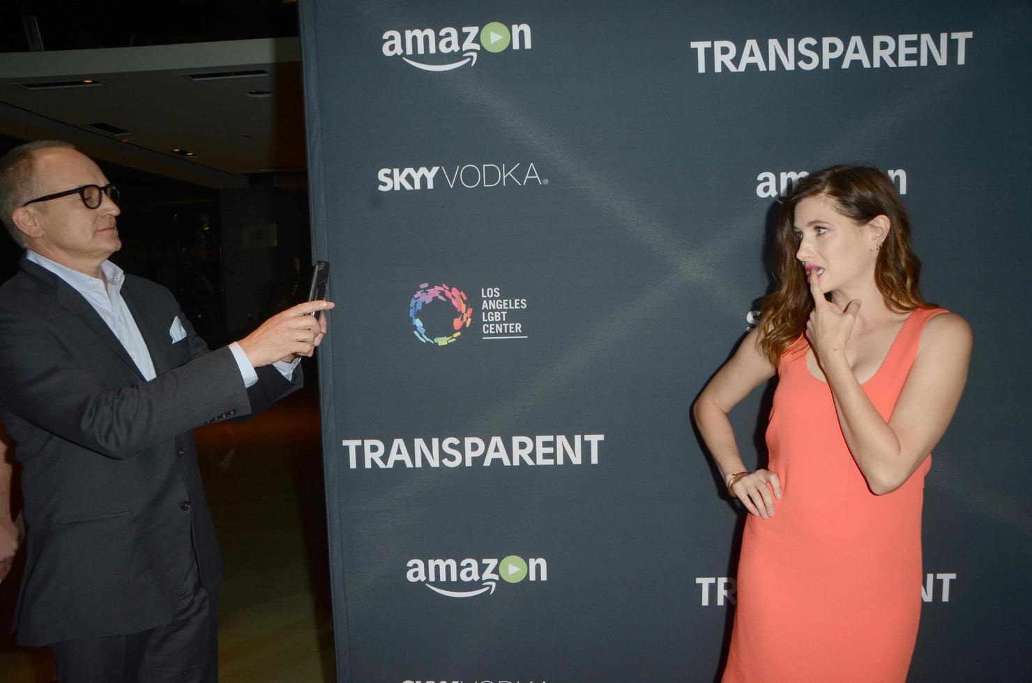 LOS ANGELES, NOV 9 - Bradley Whitford, Kathryn Hahn at the Transparent Season Two Red Carpet Premiere at the Pacific Design Center on November 9, 2015 in West Hollywood, CA photo