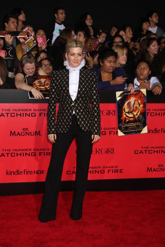 LOS ANGELES, NOV 18 - Trish Summerville at the The Hunger Games - Catching Fire Premiere at Nokia Theater on November 18, 2013 in Los Angeles, CA photo