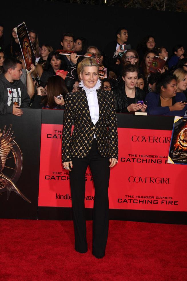 LOS ANGELES, NOV 18 - Trish Summerville at the The Hunger Games - Catching Fire Premiere at Nokia Theater on November 18, 2013 in Los Angeles, CA photo