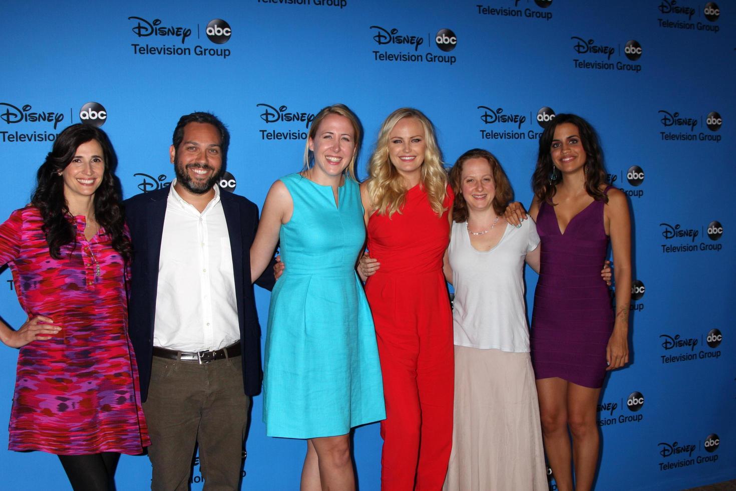 LOS ANGELES, AUG 4 - Producers, Michaela Watkins, Malin Akerman, Natalie Morales arrives at the ABC Summer 2013 TCA Party at the Beverly Hilton Hotel on August 4, 2013 in Beverly Hills, CA photo