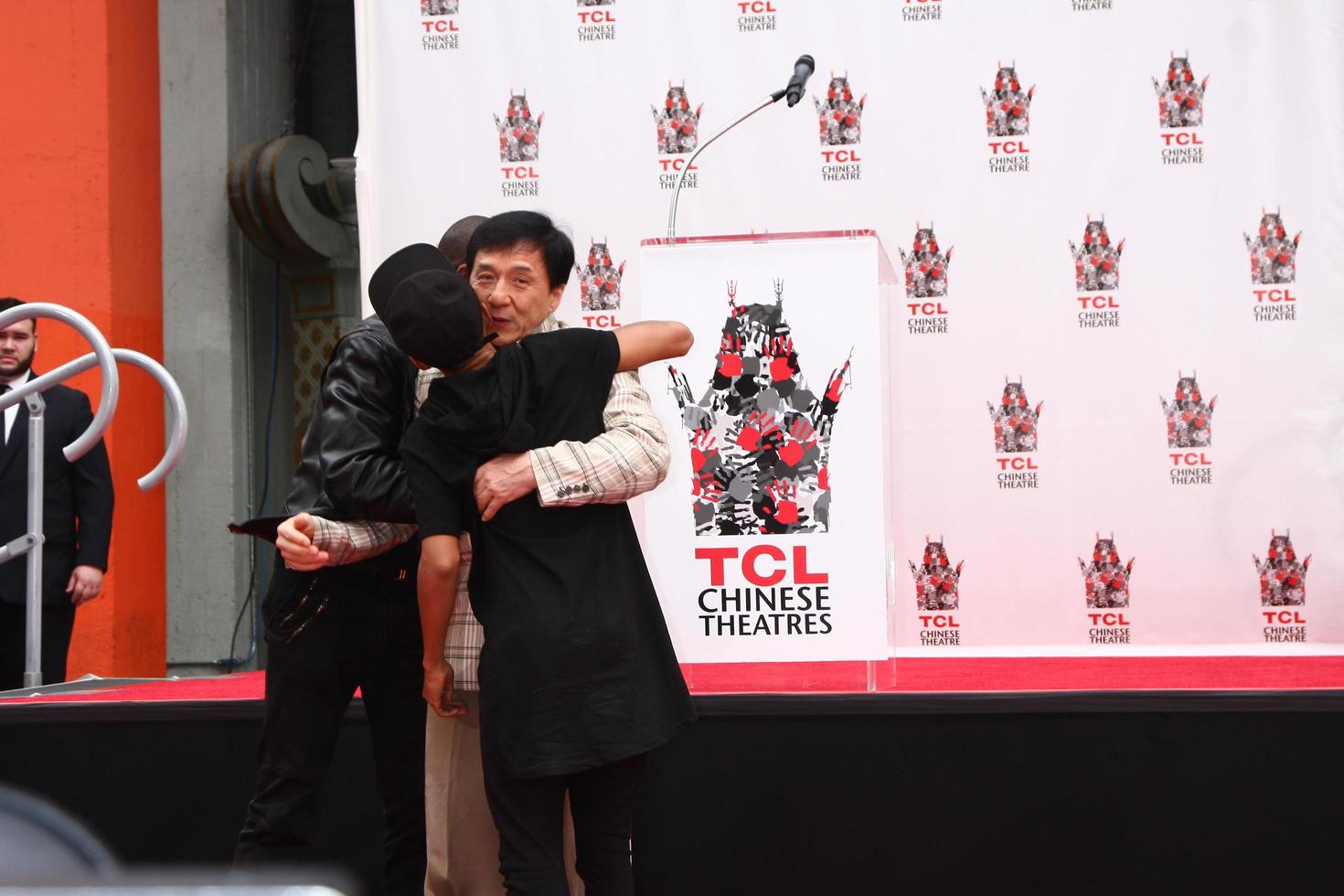 LOS ANGELES, JUN 6 - Chris Tucker, Jackie Chan, Jaden Smith at the Hand and Footprint ceremony for Jackie Chan at the TCL Chinese Theater on June 6, 2013 in Los Angeles, CA photo