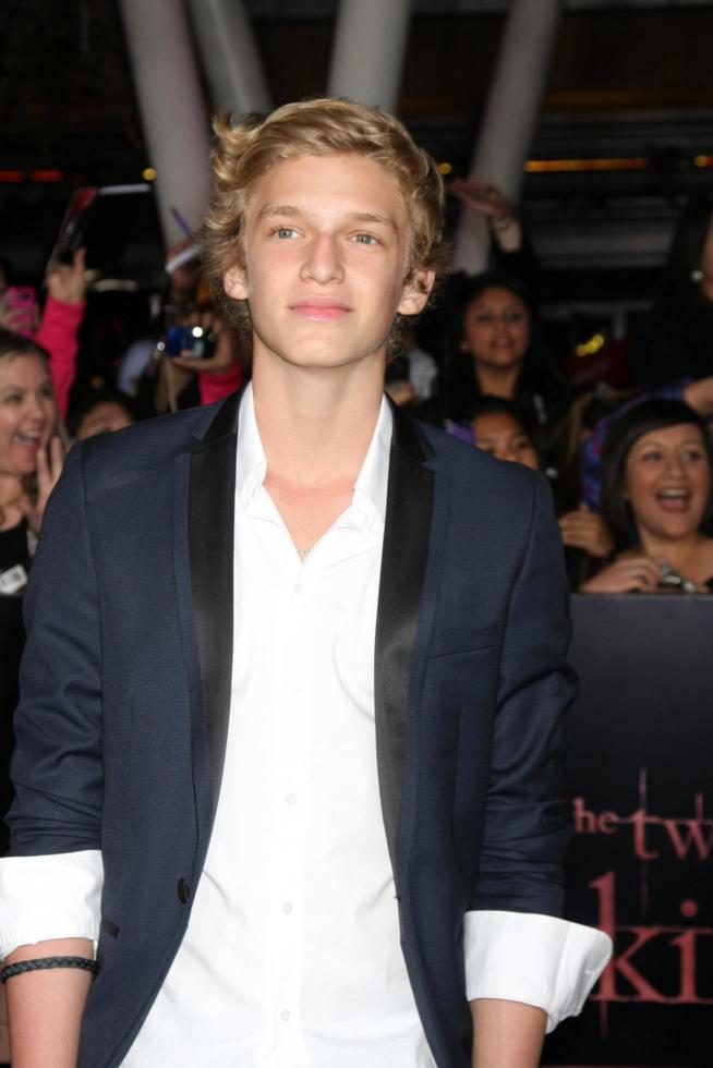 LOS ANGELES, NOV 14 - Cody Simpson arrives at the Twilight - Breaking Dawn Part 1 World Premiere at Nokia Theater at LA LIve on November 14, 2011 in Los Angeles, CA photo