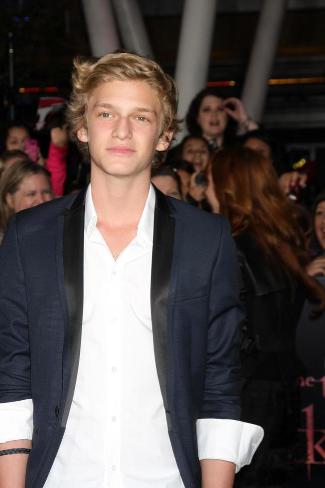 LOS ANGELES, NOV 14 - Cody Simpson arrives at the Twilight - Breaking Dawn Part 1 World Premiere at Nokia Theater at LA LIve on November 14, 2011 in Los Angeles, CA photo