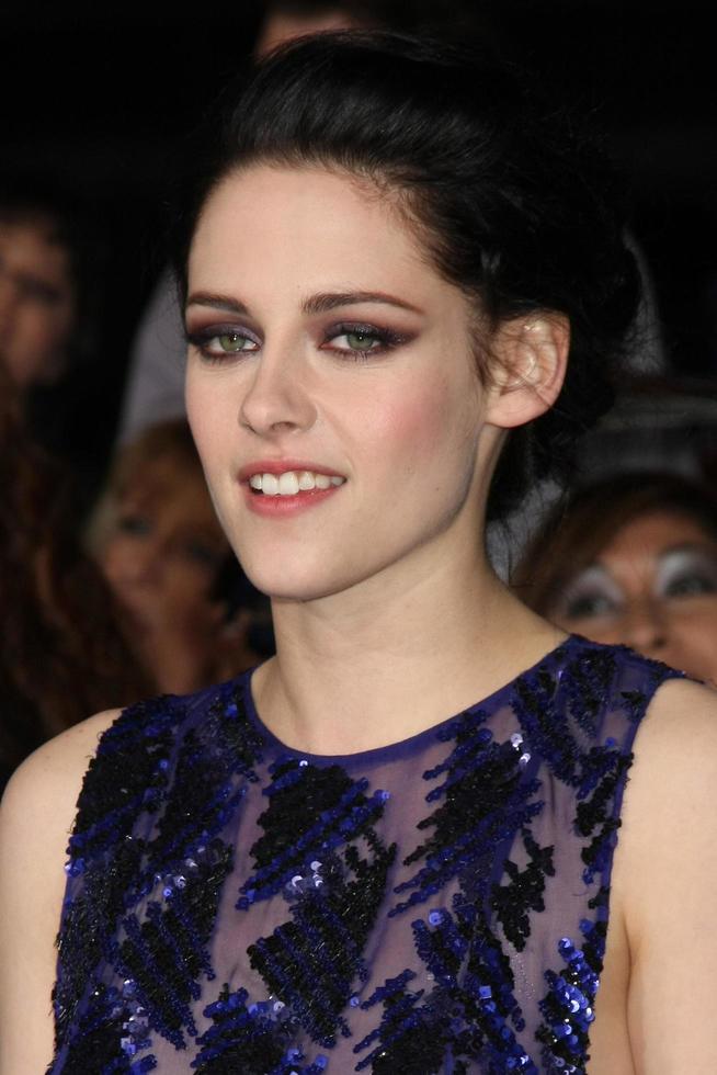 LOS ANGELES, NOV 14 - Kristen Stewart arrives at the Twilight - Breaking Dawn Part 1 World Premiere at Nokia Theater at LA LIve on November 14, 2011 in Los Angeles, CA photo