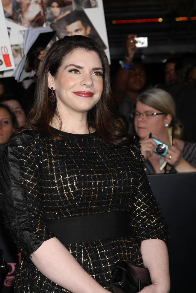 LOS ANGELES, NOV 14 - Stephanie Meyer arrives at the Twilight - Breaking Dawn Part 1 World Premiere at Nokia Theater at LA LIve on November 14, 2011 in Los Angeles, CA photo