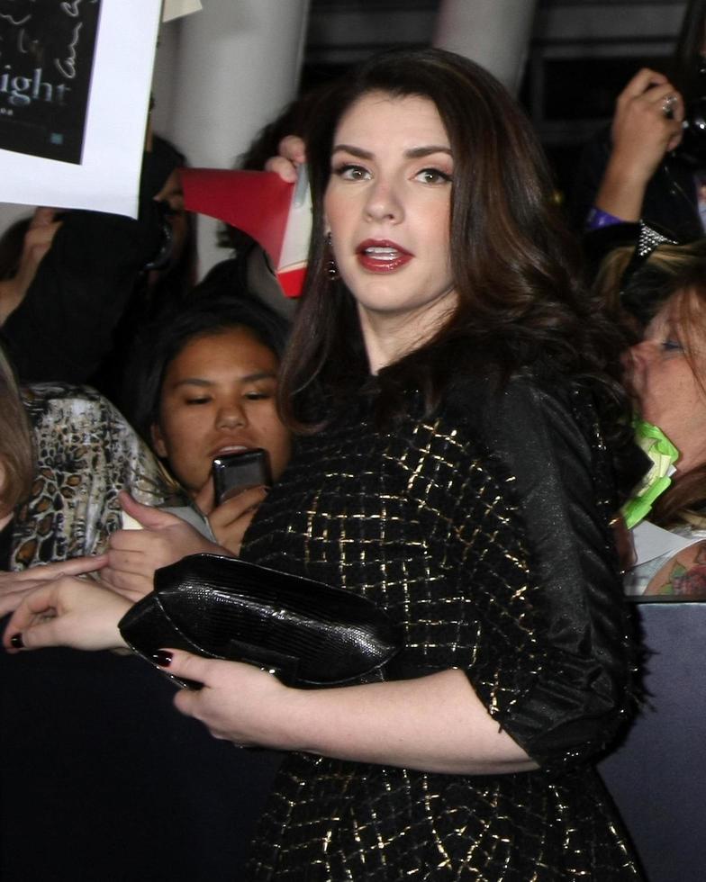 LOS ANGELES, NOV 14 - Stephanie Meyer arrives at the Twilight - Breaking Dawn Part 1 World Premiere at Nokia Theater at LA LIve on November 14, 2011 in Los Angeles, CA photo