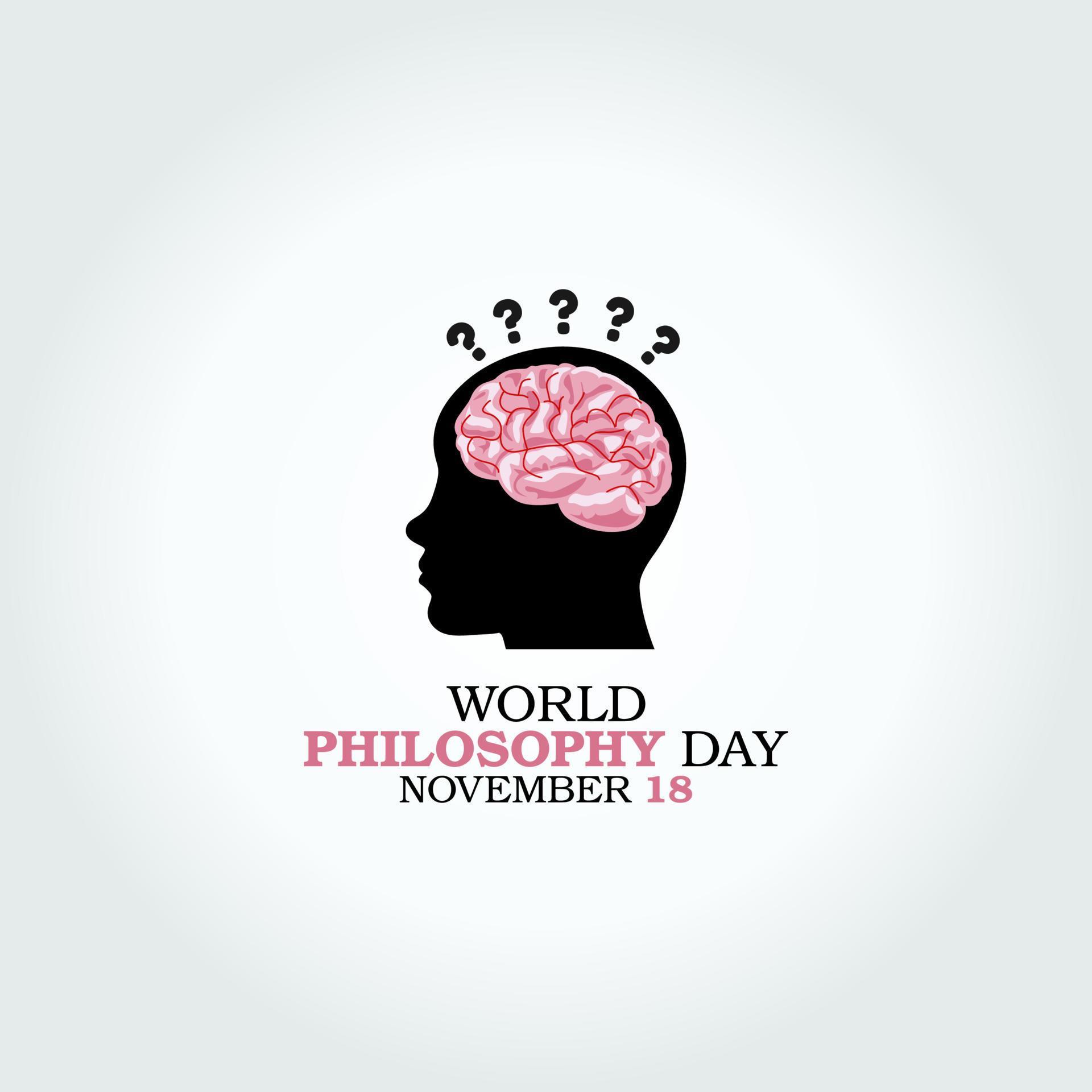 vector graphic of world philosophy day good for world philosophy day