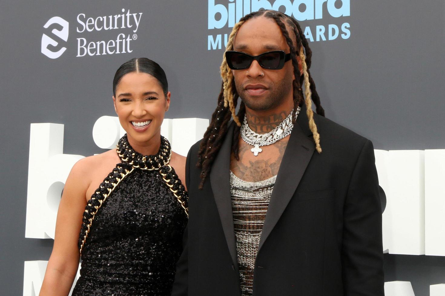 LOS ANGELES, MAY 15 - Ty Dolla ign, Girlfriend at the 2022 Billboard Music Awards at MGM Garden Arena on May 15, 2022 in Las Vegas, NV photo