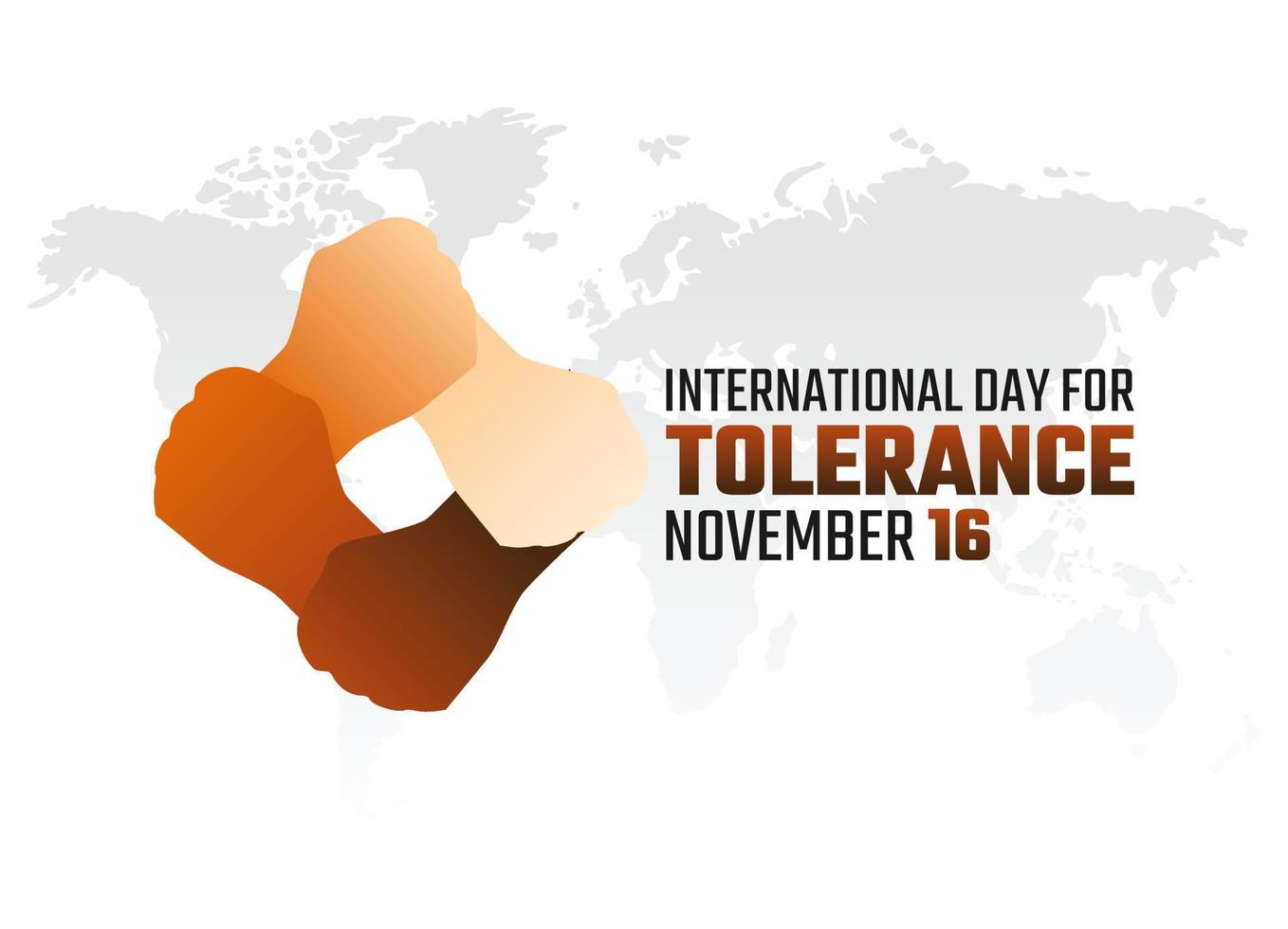 vector graphic of international day for tolerance good for