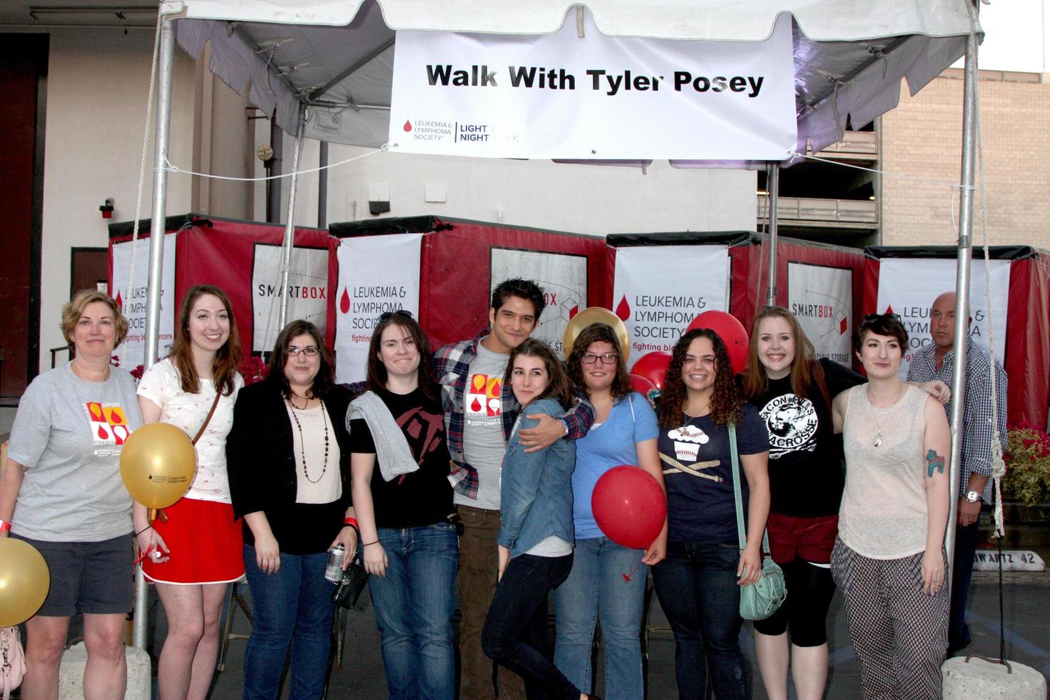 LOS ANGELES, OCT 6 - Tyler Posey with fans and supporters of his LLS team at the Light The Night The Walk to benefit the Leukemia-Lymphoma Society at Sunset-Gower Studios on October 6, 2013 in Los Angeles, CA photo