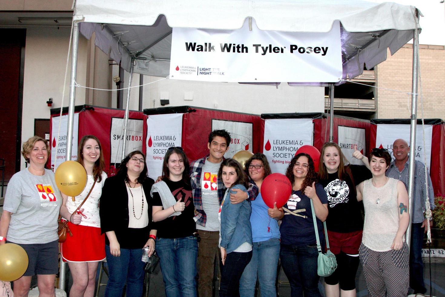 LOS ANGELES, OCT 6 - Tyler Posey with fans and supporters of his LLS team at the Light The Night The Walk to benefit the Leukemia-Lymphoma Society at Sunset-Gower Studios on October 6, 2013 in Los Angeles, CA photo