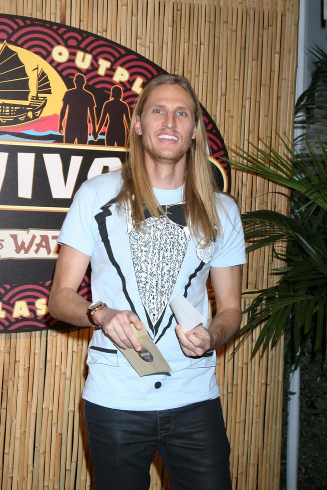 LOS ANGELES, DEC 15 - Tyson Apolstol at the Survivor Blood vs Water Finale at CBS Television City on December 15, 2013 in Los Angeles, CA photo
