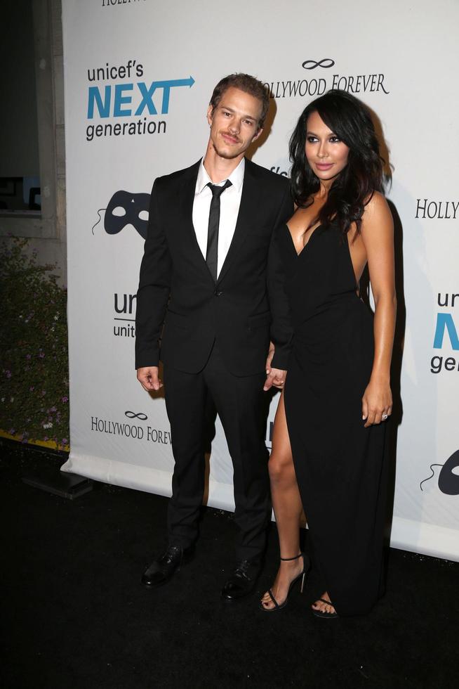 LOS ANGELES, OCT 30 - Ryan Dorsey, Naya Rivera at the 2nd Annual UNICEF Masquerade Ball at the Hollywood Forever on October 30, 2014 in Los Angeles, CA photo