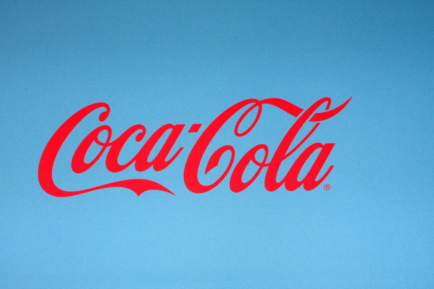 LOS ANGELES, MAR 15 - Coca-Cola Logo on the backdrop at the UNICEF Playlist With The A-List Concert at the El Rey Theater on March 15, 2012 in Los Angeles, CA photo