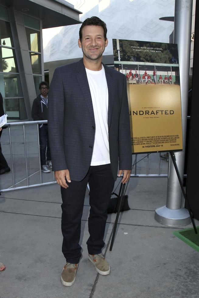 LOS ANGELES, JUL 11 - Tony Romo at the Undrafted Los Angeles Premiere at the ArcLight Hollywood on July 11, 2016 in Los Angeles, CA photo