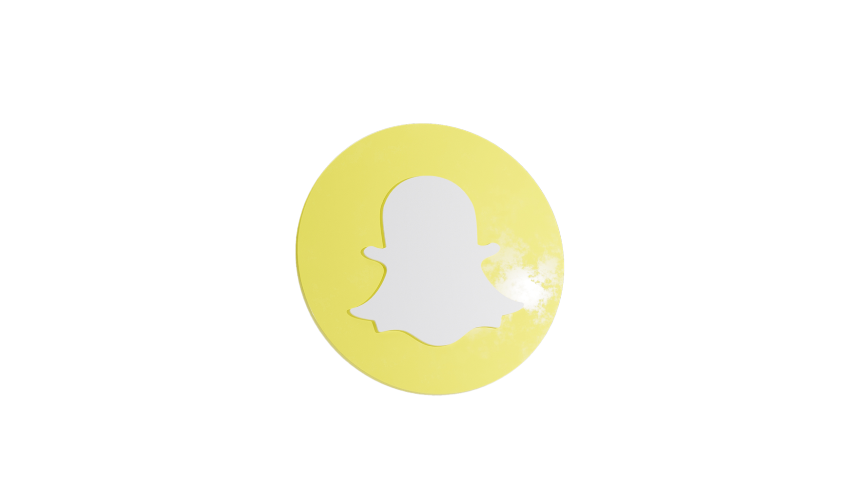 Snapchat Social media 3D icon Free png