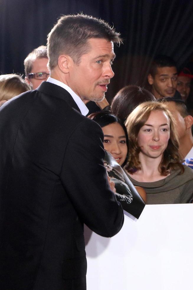 LOS ANGELES, NOV 9 - Brad Pitt, Fans at the Allied Fan Screening at Village Theater on November 9, 2016 in Westwood, CA photo