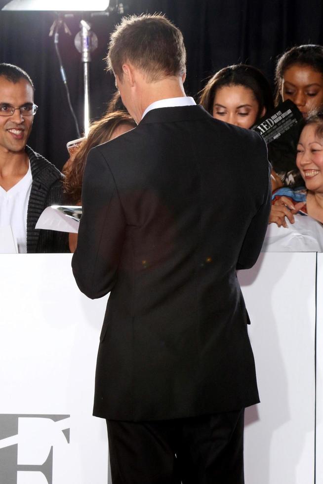 LOS ANGELES, NOV 9 - Brad Pitt, Fans at the Allied Fan Screening at Village Theater on November 9, 2016 in Westwood, CA photo