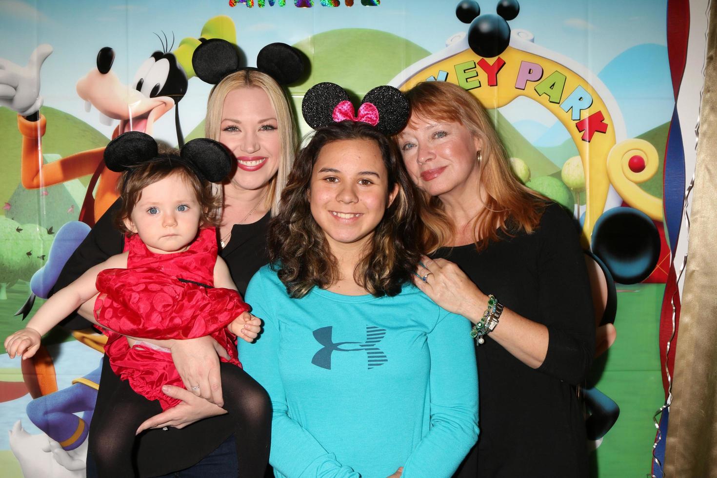 LOS ANGELES, DEC 4 - Amelie Bailey, Adrienne Frantz Bailey, Kylie Lyn Rodriguez, Andrea Evans at the Amelie Bailey s 1st Birthday Party at Private Residence on December 4, 2016 in Studio CIty, CA photo