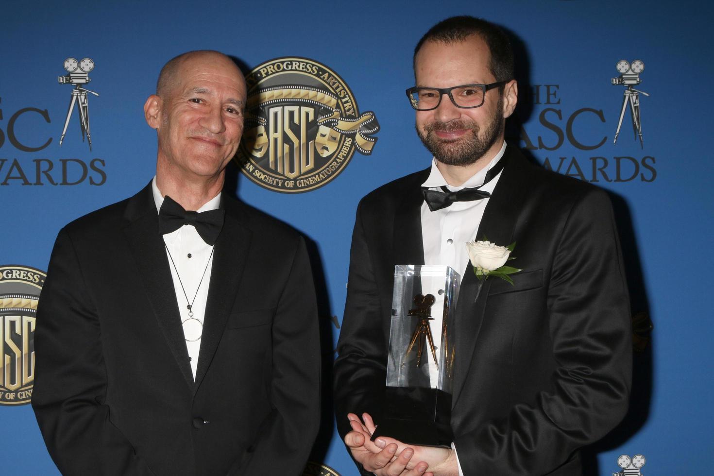 los angeles, 14 de febrero - roberto schaefer, matyas erdely en los premios de la sociedad americana de directores de fotografía 2016 en el hotel century plaza el 14 de febrero de 2016 en century city, ca foto