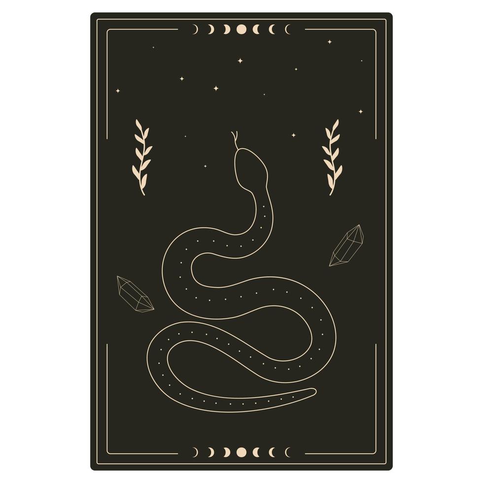 tarot card design vector