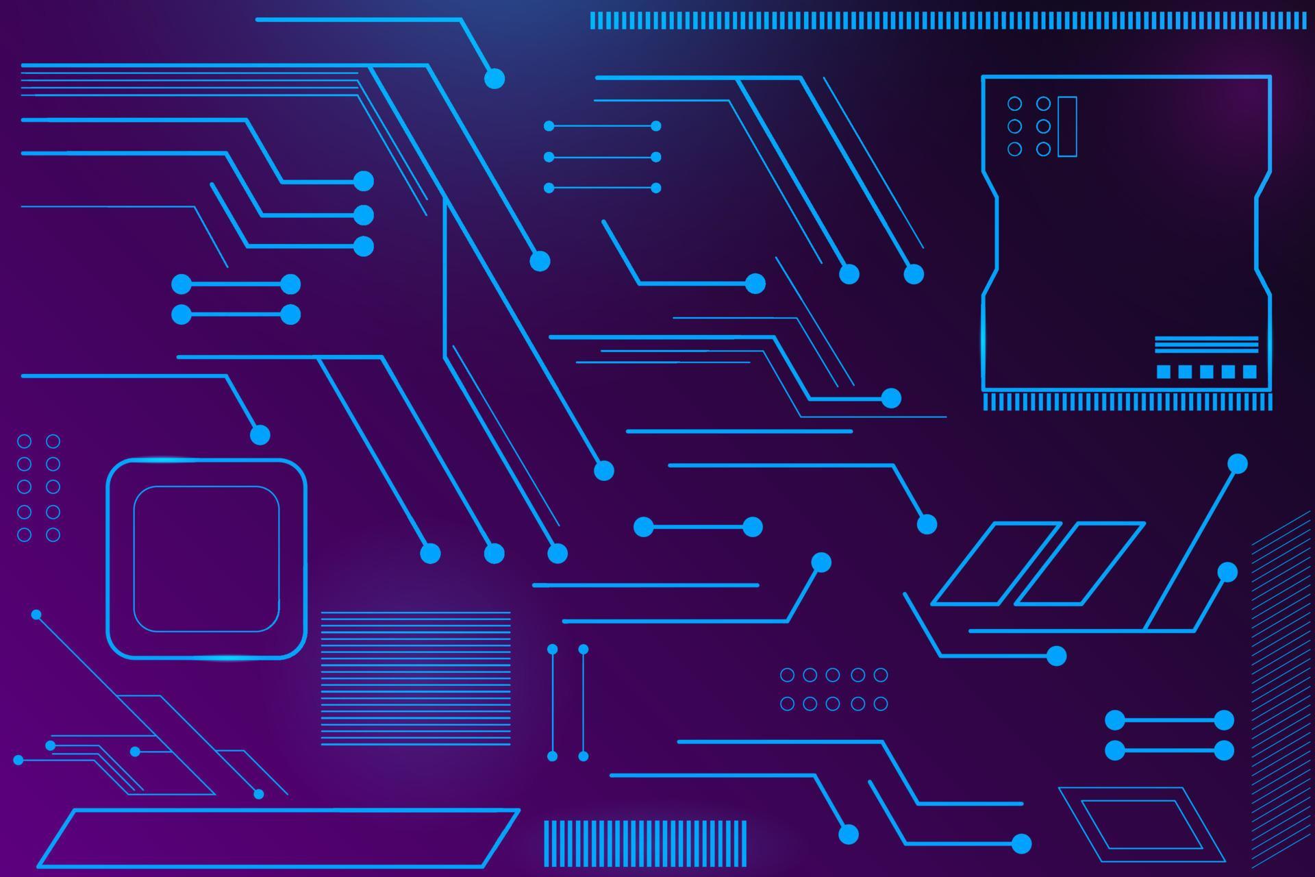 motherboard with circuit 14131764 Vector Art at Vecteezy