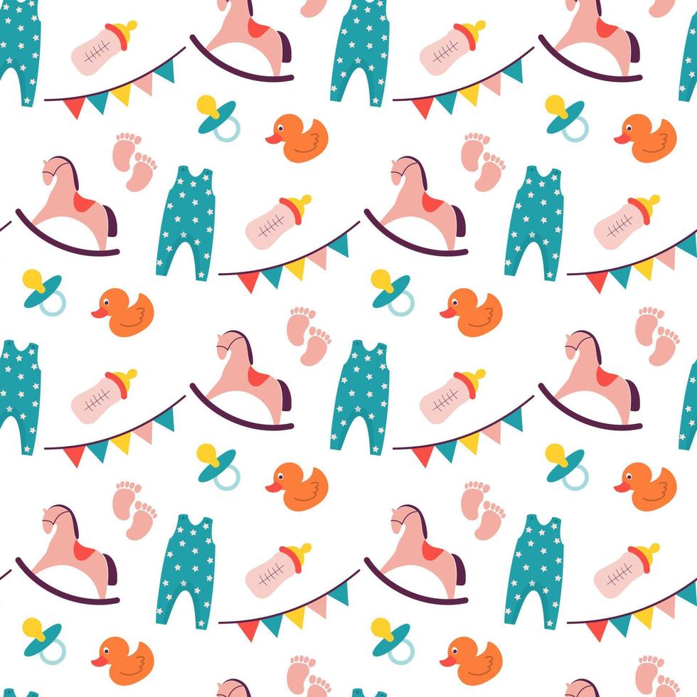 baby pattern design vector