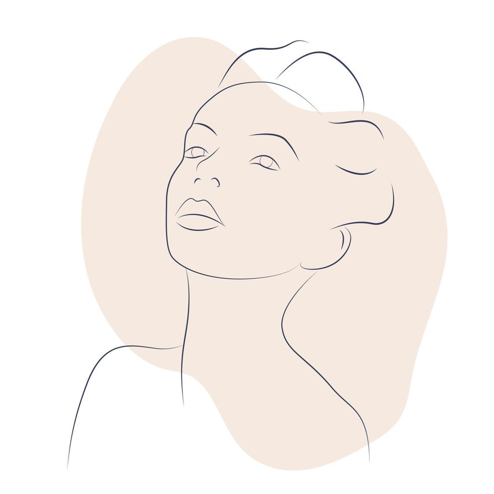 line art portrait 14131877 Vector Art at Vecteezy